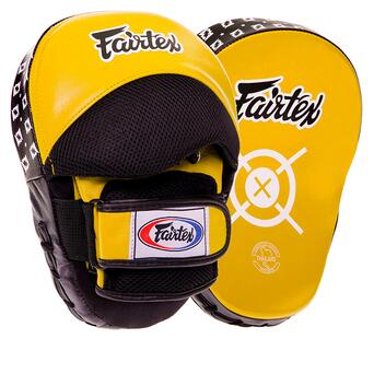 Лапа вигнута для боксу та єдиноборств Fairtex BO-3362 Жовтий (37475044) фото №1
