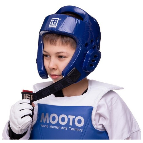 Набір екіпіровки для тхеквондо дитячий FDSO MTO BO-3102 L Синій (37508115) фото №3