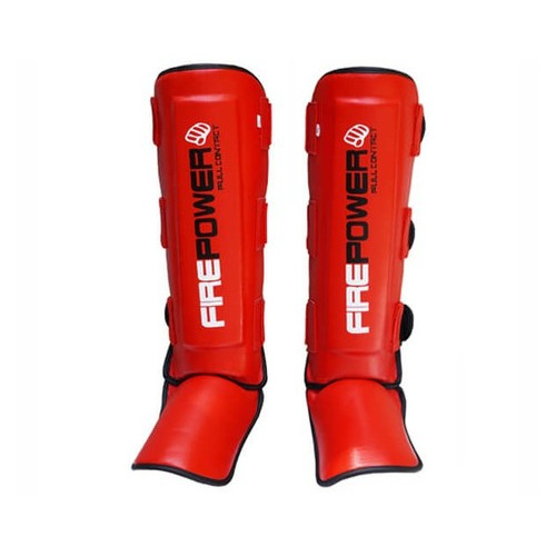 Захист гомілки (Щитки) FirePower FPSG5 (XL) Червоний фото №2