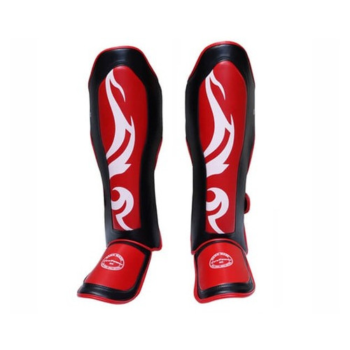 Захист гомілки (Щитки) FirePower FPSGA6 (XL) Чорні з червоним фото №2