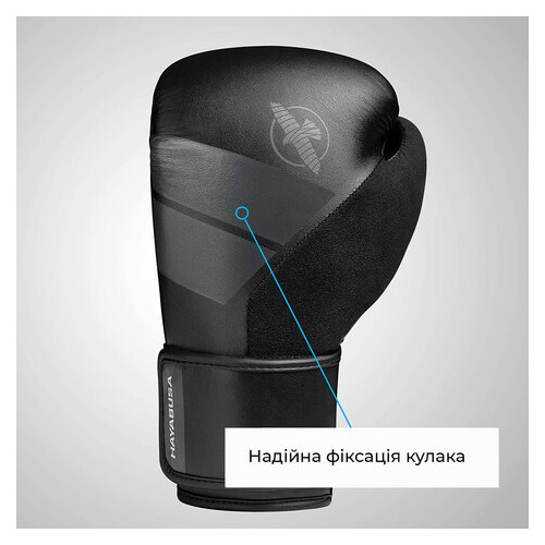 Боксерские перчатки Hayabusa S4 черный 12oz (FO83HB_S4_Black_12oz) фото №4