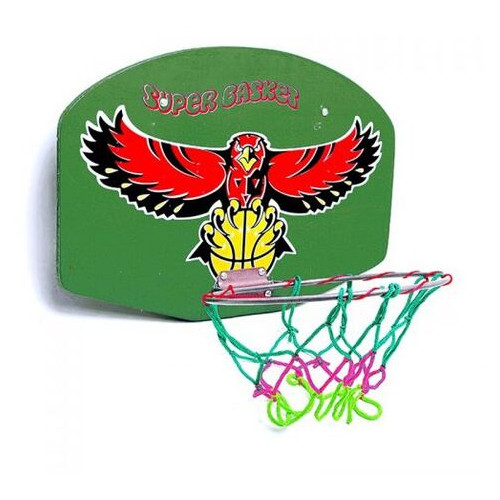 Баскетбольний щит із кільцем зелений (117) фото №1