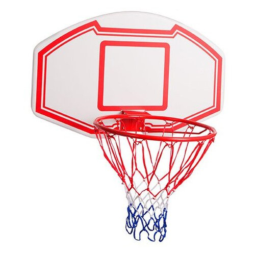Щит баскетбольний з кільцем та сіткою FDSO S005 Біло-червоний (57508168) фото №1