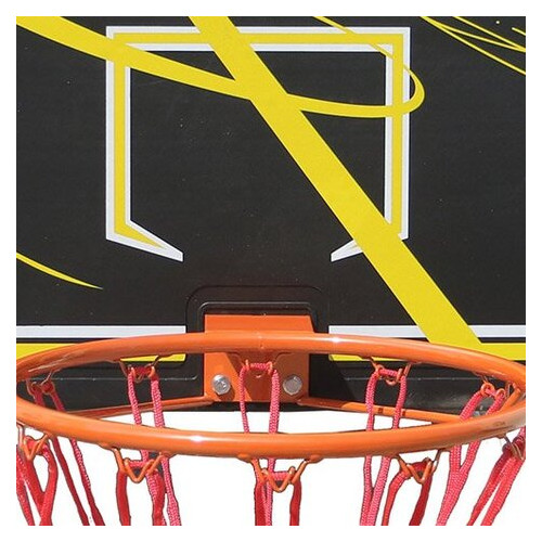 Щит баскетбольний з кільцем та сіткою FDSO S019EB Чорний (57508172) фото №2