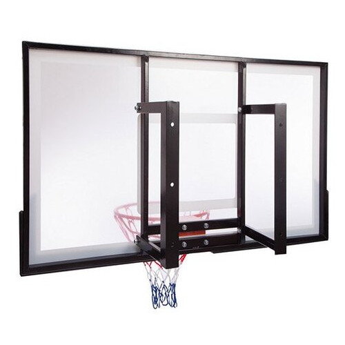 Щит баскетбольний з кільцем та сіткою FDSO S027B Біло-чорний (57508173) фото №2