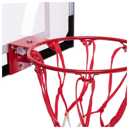 Мини-щит баскетбольный с кольцом и сеткой FDSO S011 Красный (57508494) фото №9