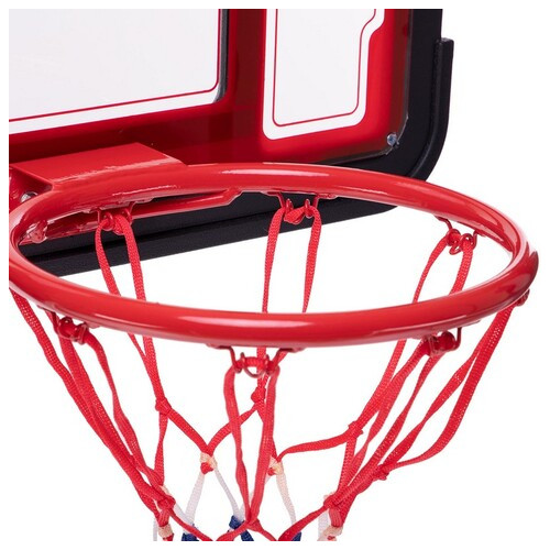 Міні-щит баскетбольний з кільцем та сіткою FDSO S881AB Червоний (57508493) фото №4
