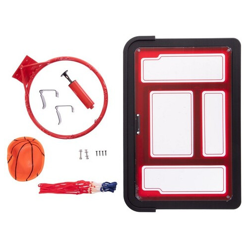 Міні-щит баскетбольний з кільцем та сіткою FDSO S881AB Червоний (57508493) фото №10