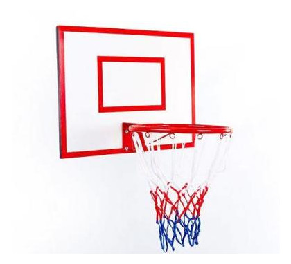 Щит баскетбольный детский Newt Jordan с кольцом и сеткой 600х450мм (NE-MBAS-1-300G) фото №1