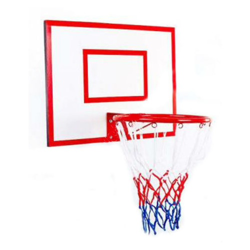 Щит баскетбольный металлический Newt Jordan с кольцом и сеткой 1200х900мм (NE-MBAS-3-450G) фото №1