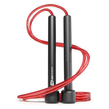 Скакалка Hop-Sport Crossfit NEW з пластиковими ручками HS-P025JR червона (5902308224995) фото №1