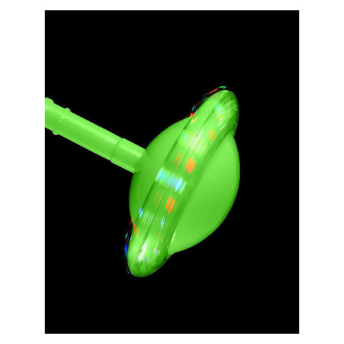Нейроскакалка на одну ногу зі роликом, що світиться Зелена фото №3