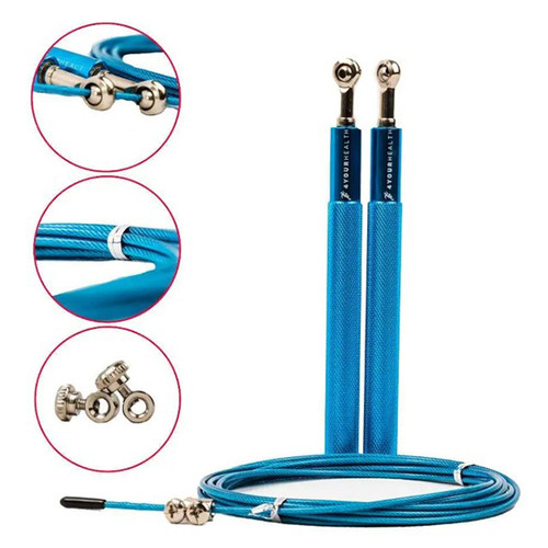 Скакалка швидкісна 4yourhealth Jump Rope Premium 0200 Синій (56576023) фото №2