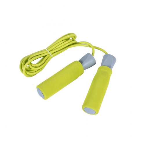 Скакалка LiveUP PVC Foam Handle Jump Rope Жовтий (LS3118) фото №1
