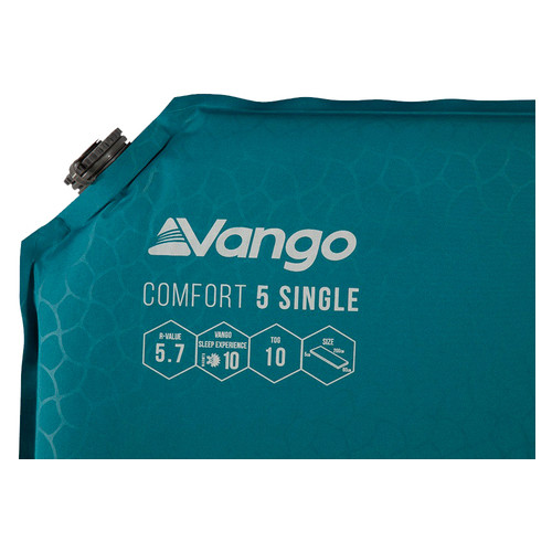Килимок самонадувний Vango Comfort 5 Single Bondi Blue (SMQCOMFORB36A11) фото №2