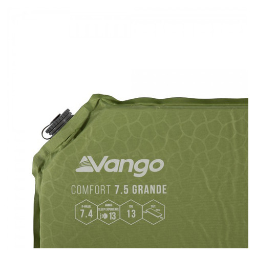 Килимок самонадувний Vango Comfort 7.5 Grande Herbal (SMQCOMFORH09M1K) фото №4