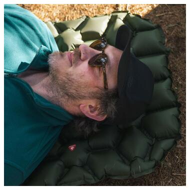 Килимок надувний Highlander Nap-Pak Inflatable Sleeping Mat PrimaLoft 5 cm Olive (AIR072-OG) фото №8