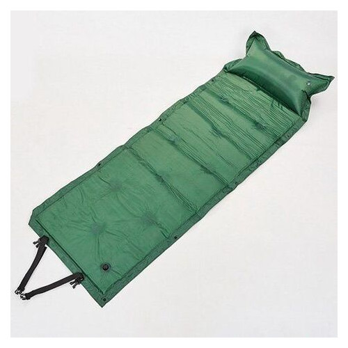 Килимок самонадувний з подушкою TY-0559 Зелений (59429162) фото №3