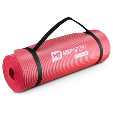 Мат для фітнесу та йоги з отворами Hop-Sport HS-N015GM 1,5 см червоний (5902308216037) фото №2