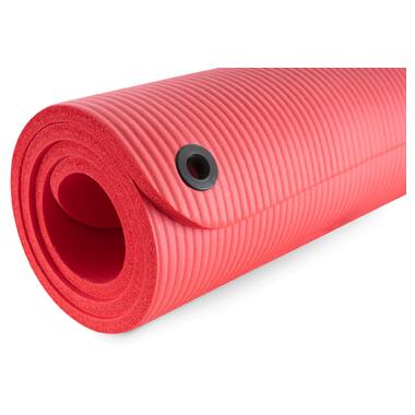 Мат для фітнесу та йоги з отворами Hop-Sport HS-N015GM 1,5 см червоний (5902308216037) фото №9