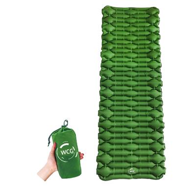 Великий надувний карімат похідний, туристичний WCG для кемпінгу (зелений) (m08(g)) фото №1