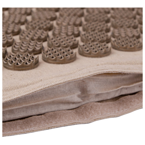 Точковий килимок із кокосових волокон inSPORTline AKU-2000 72x44x2cm - Beige (19125-1) фото №5