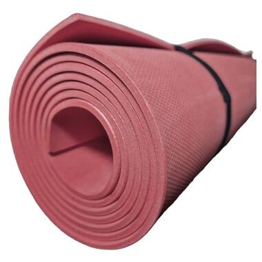 Килимок для йоги EVA (каремат) одношаровий 1800х600х3мм бордовий фото №2