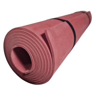 Килимок для йоги EVA (каремат) одношаровий 1800х600х3мм бордовий фото №1