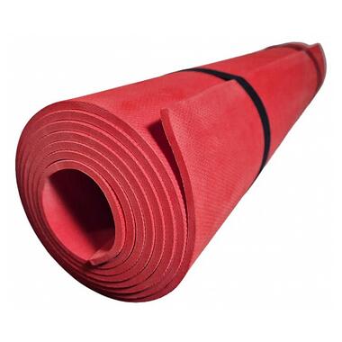 Килимок для йоги EVA (каремат) одношаровий 1800х600х3мм червоний фото №1