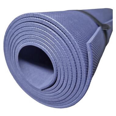 Килимок для йоги EVA (каремат) одношаровий 1800х600х3мм темно-синій фото №2
