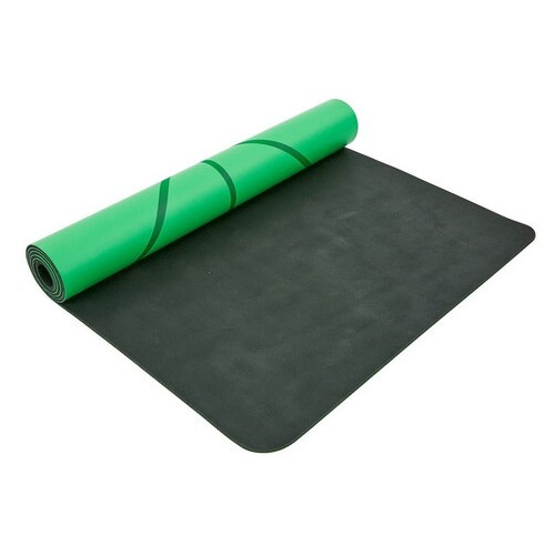 Коврик для йоги с разметкой Record Зеленый (FI-8307-2) фото №2