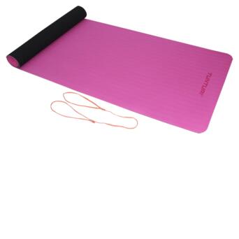 Коврик для йоги Tunturi TPE Yoga Mat 4 mm Black/Pink (14TUSYO032) фото №1