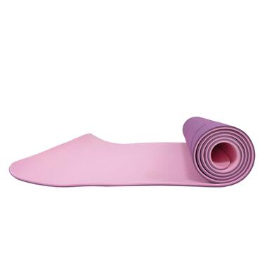 Коврик для йоги и фитнеса Springos TPE 6 мм YG0015 Purple/Pink фото №3