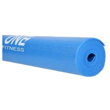 Килимок для йоги та фітнесу YM01 One Fitness - блакитний  (M-6465302) фото №3