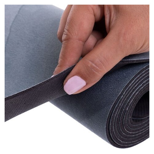 Замшевий килимок для йоги FDSO FI-3391-5 Чорний (56508053) фото №4