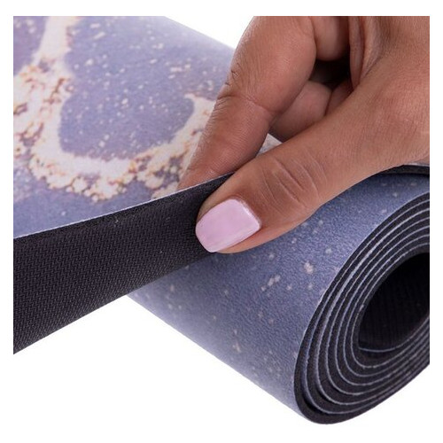 Замшевий килимок для йоги FDSO FI-3391-6 Синій (56508054) фото №4