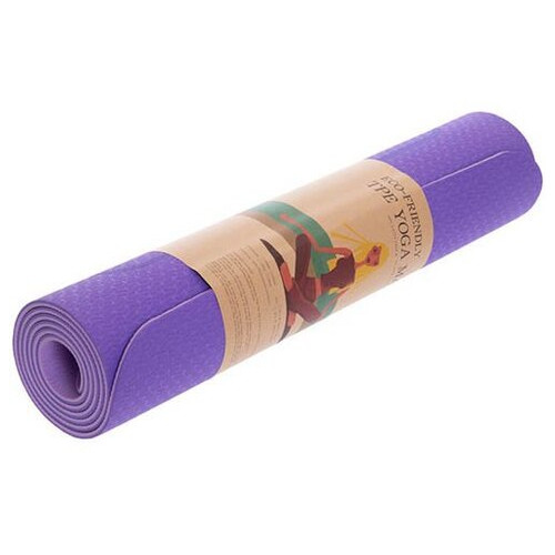 Килимок для йоги FDSO з розміткою FI-2430 Фіолетовий (56508152) фото №6