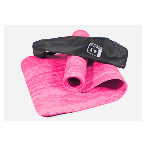 Килимок для йоги EasyFit PER Premium Mat 8 мм рожевий фото №1