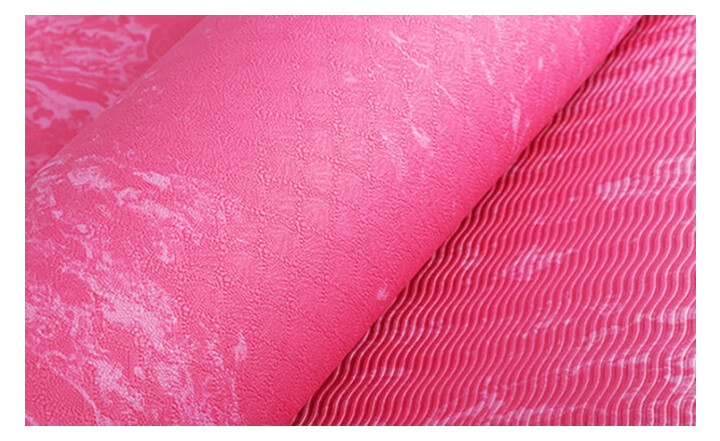 Килимок для йоги EasyFit PER Premium Mat 8 мм рожевий фото №2