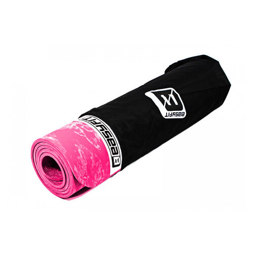 Килимок для йоги EasyFit PER Premium Mat 8 мм рожевий фото №3