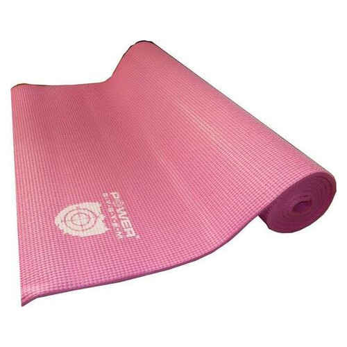 Килимок для йоги та фітнесу Power System PS-4014 FITNESS-YOGA MAT Pink (PS-4014_Pink) фото №1