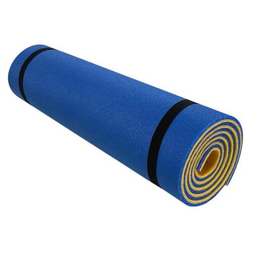 Килимок для фітнесу Champion двошаровий 1800х600х10мм жовто-синій (CH-4185) фото №4