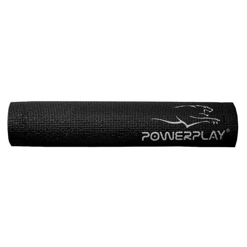 Килимок для йоги та фітнесу PowerPlay 4010 (173*61* 0.6) Чорний (PP_4010_Black_(173*0,6)) фото №5