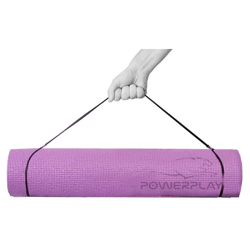 Килимок для йоги та фітнесу PowerPlay 4010 173*61*0.6 Lavender фото №1