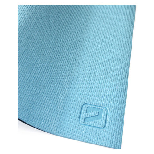 Килимок для йоги LiveUp Pvc Yoga Mat 173x61x0,4 см Blue (LS3231-04b) фото №2