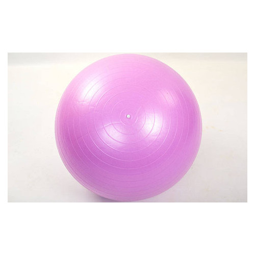 Мяч для фитнеса с насосом Zelart Fi-1983 65 см сатин сиреневый фото №1