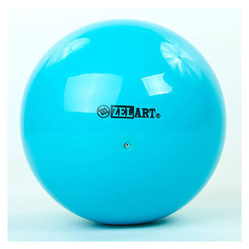 М'яч гімнастичний d-15см Zelart блакитний 240гр RG150 фото №1