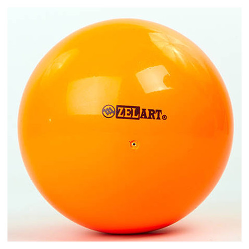 М'яч гімнастичний d-15см Zelart помаранчевий 240гр RG150 фото №1