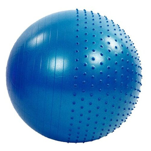 М'яч для фітнесу Zelart напівмасажний FI-4437 75см Синій (56363029) фото №1