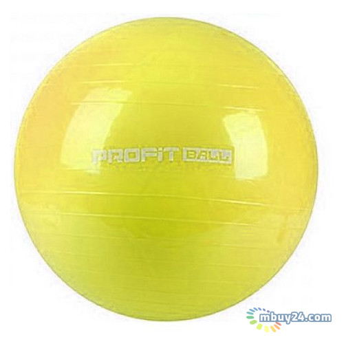 Мяч для фитнеса Profit 65 см усиленный 0382 Yellow фото №1